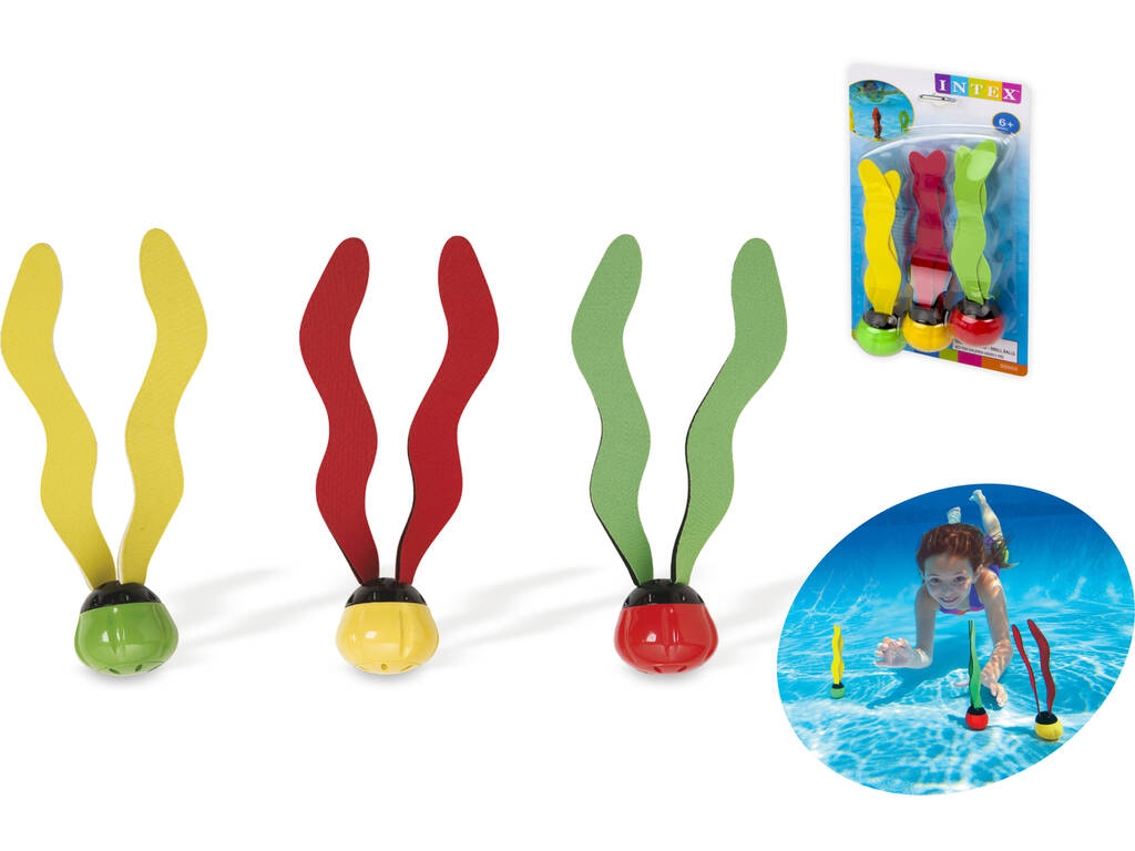 Aquatische Spielbälle 3 Stück Intex 55503
