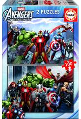 Puzzle 2x100 Avengers