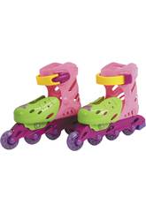 Patinzs 4 Roues En Ligne Rose Extensible T-30-35