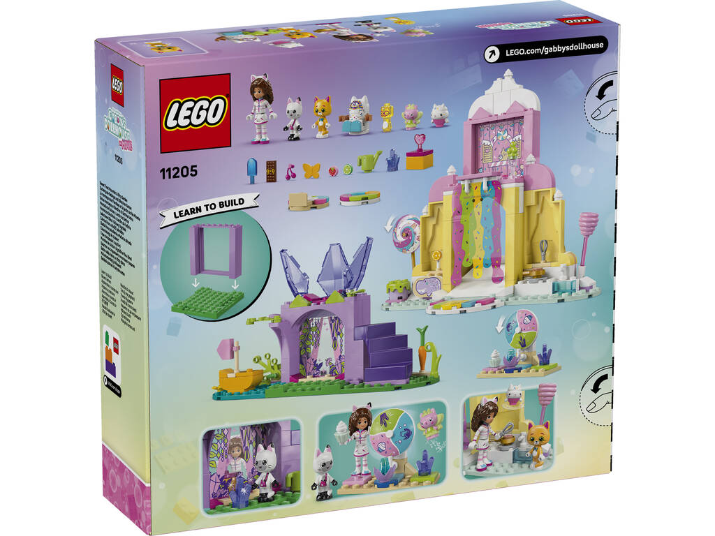 Lego La maison de poupées de Gabby Montagne de bonbons et jardin de chatons