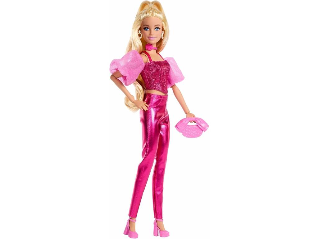 Barbie Deluxe Style Muñeca Conjunto Rosa Brillante