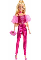 Barbie Deluxe Style Muñeca Conjunto Rosa Brillante