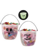 Seau Fant�me Porte Bonbons Glow In Dark Rubies S7148 