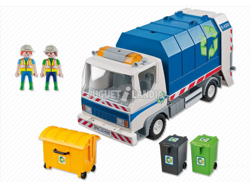 Playmobil camion de reciclage avec lumières