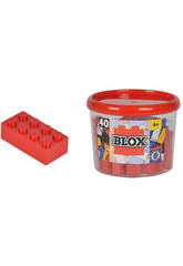 Blox Bote con 40 Bloques Rojos