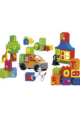 Seau Blocs Construction Animaux 46 Pi�ces