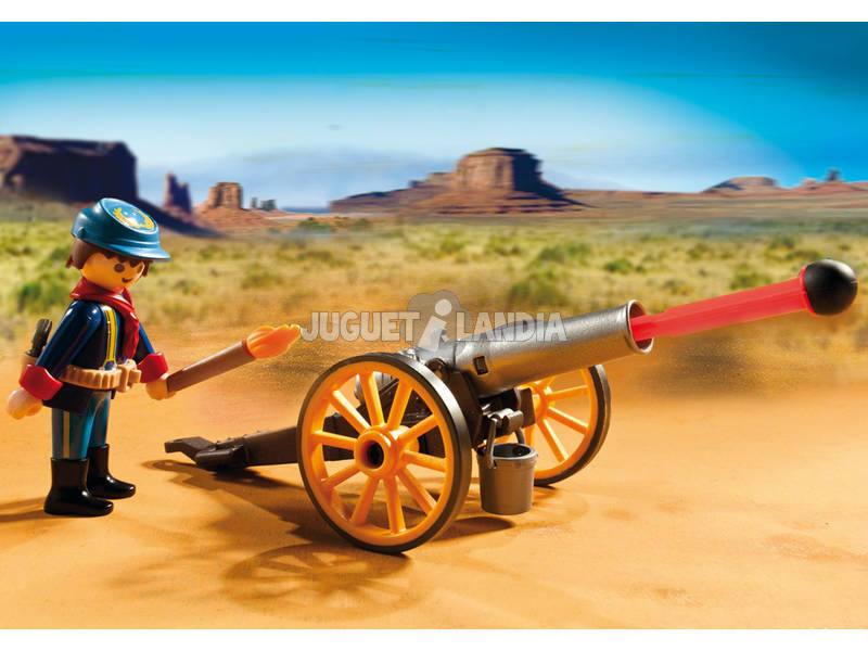 Playmobil Soldats américains avec canon