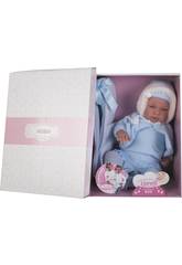 Mu�eco Reci�n Nacido Bebo Llor�n con Portabeb�s 44 cm. Llorens 84421