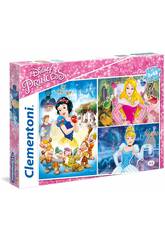 Puzzle 3x48 Princesses Disney Clementoni 25211