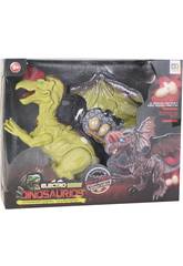 Dinossauro Alado 32 cm. Andador com Luz, Som e 3 ovos