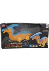 Dinossauro Parasaurolophus Andador com Luz e Som de 36 cm.