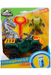 Jurassic Wordl Imaginext Figurine avec Véhicule Mattel FMX92