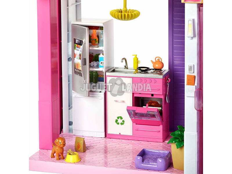 Barbie Casa Dois Andares Barbie HCD48 - Juguetilandia