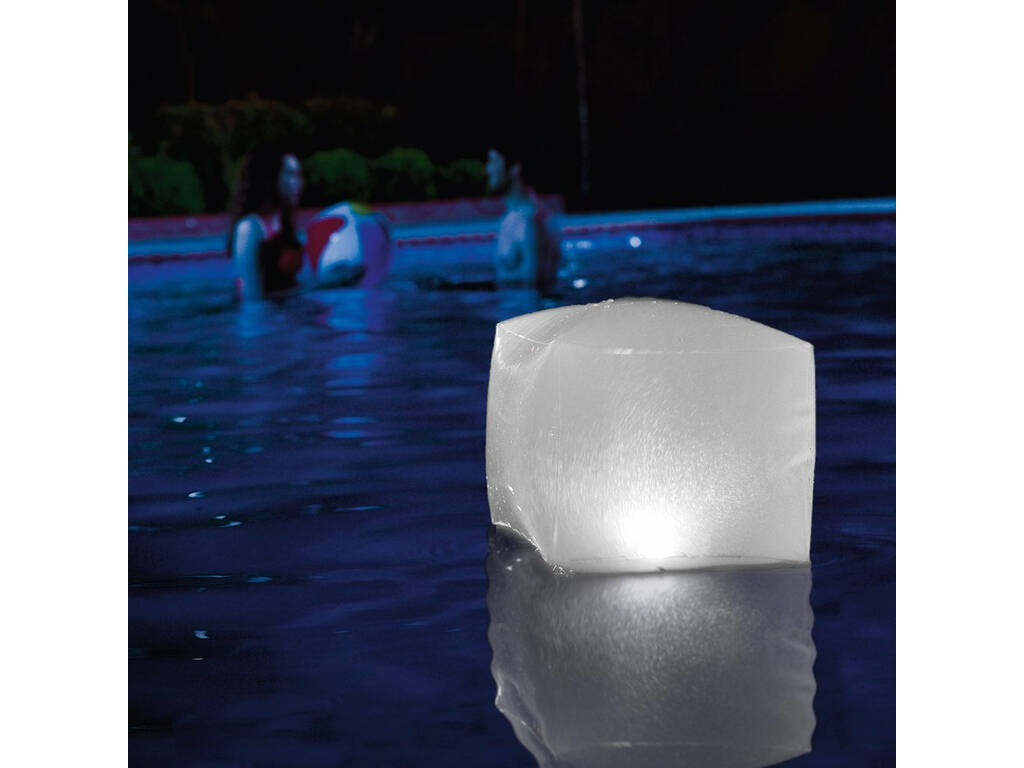 Lâmpada LED flutuante para piscinas e spas 22x23x23 cm. Intex 28694