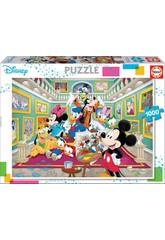 Quebra-cabe�a 1000 Galeria De Arte De Mickey Educa 17695