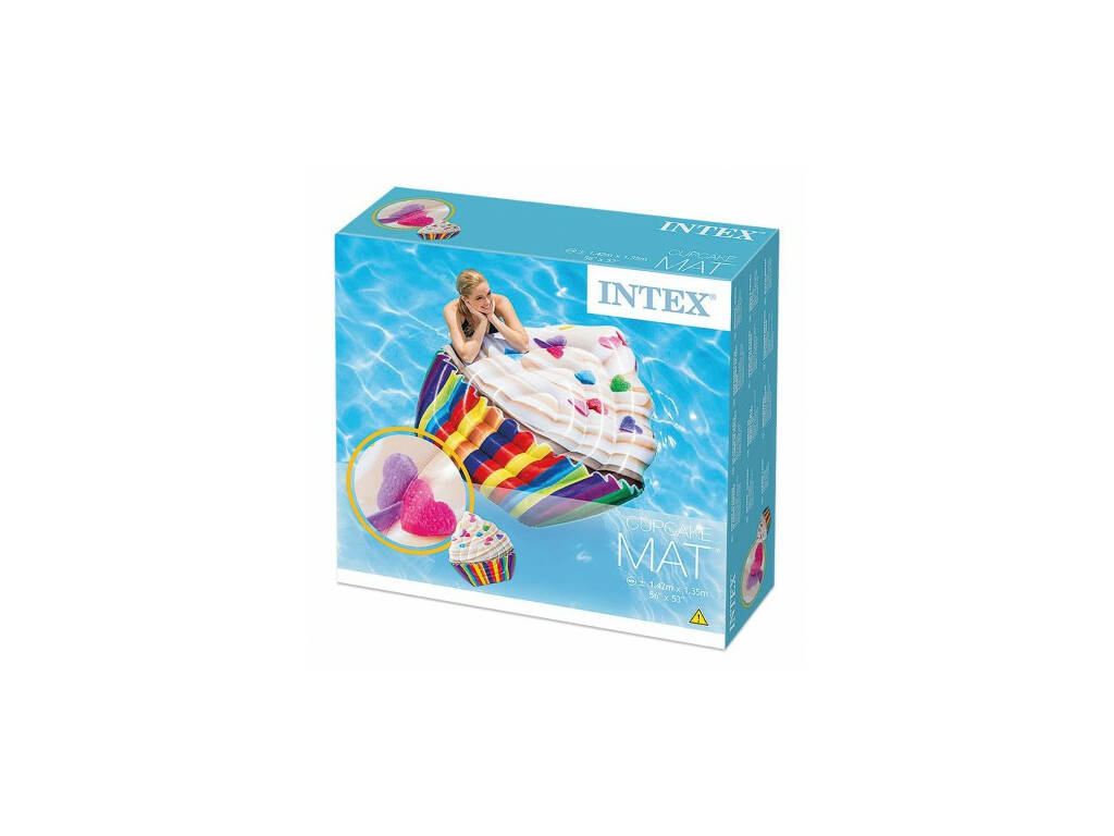 INTEX Materassino Cupcake-Stampa Realistica Intex 58770