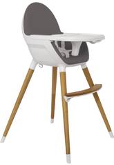 Chaise Haute Bois Gris Foncé Olmitos 5211