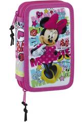 Estojo Duplo Pequeno 28 Peças Minnie Mouse Cool Safta 411848854