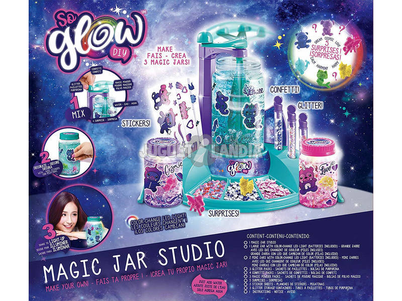So Glow Magic Jar Studio Erstelle deine Ruhedose Kanal Toys SGD004