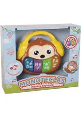 Macaco 17 cm. com Teclado Musical