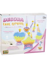 Decora con arena de colores