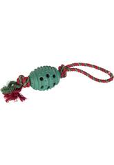 Mordedor Bola Caucho con Cuerda para Mascotas