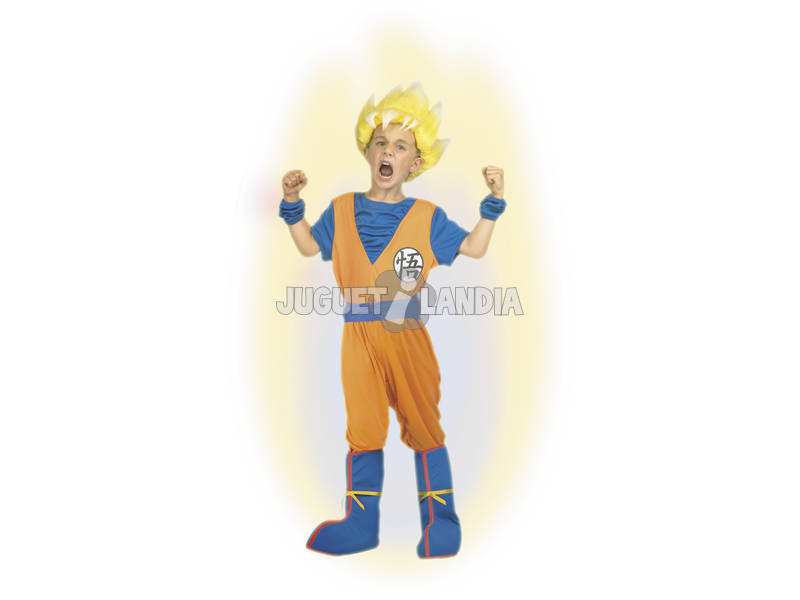 Kostüm Kinder XL Dragon Ball Super Ich Möchte Super Saiyajin Goku Sein