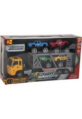 Camion � Friction 29 cm Porte V�hicules avec 4 Jepps 10 cm