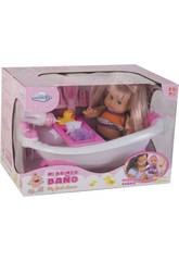 Meu Primeiro Banho Boneca 30 cm. com Banheira e Acess�rios