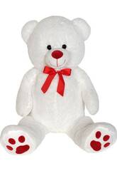 Weißer Teddybär von 100 cm.