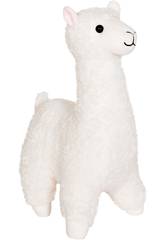 Peluche Lama 40 cm. Assortiment marron ou blanc