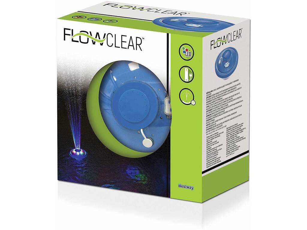 Schwimmende Quelle mit LED-Licht mehrfarbig Flowclear Bestway 58493