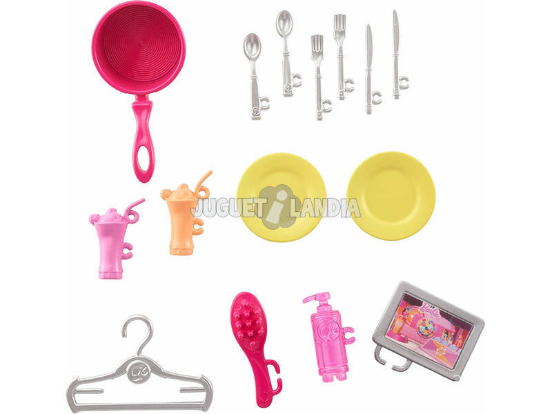 Barbie Casa Portatile Piccola con Accessori Mattel FXG55