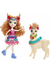 Enchantimals Fleecy Il Lama con cucciolo Mattel FRH42