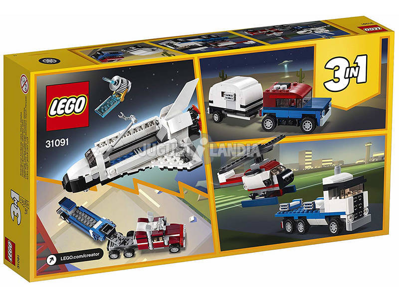 Lego Creator 3 em 1 Transporte da Lançadeira 31091