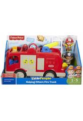 Fisher Price Little People Truck Helfe der Feuerwehr Mattel FPV33