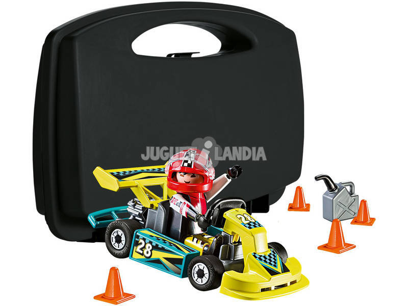 Playmobil Action Valigetta Pilota di Karting 9322