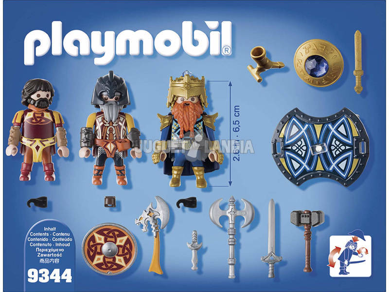 Playmobil Rey de Los Enanos con Caballeros Enanos 9344