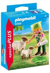 Playmobil Fermières avec des Moutons 9356
