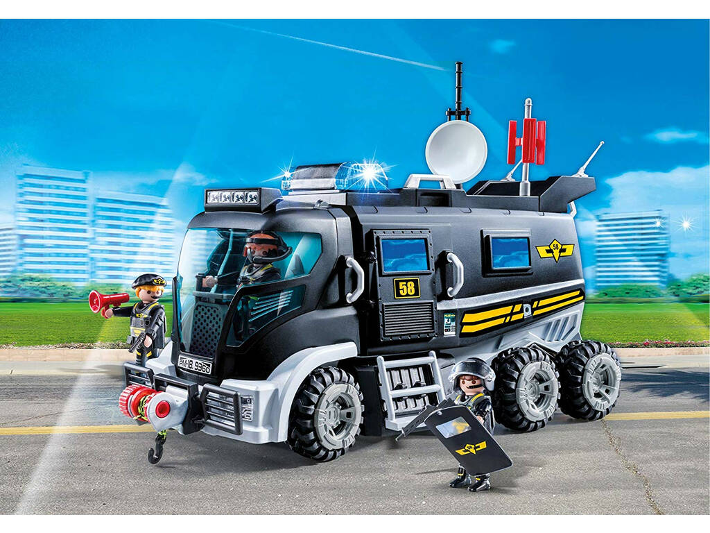 Playmobil Véhicule Mission Spéciale avec Lumière et Son 9360