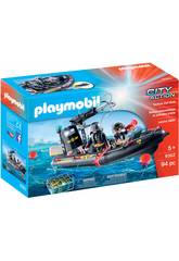 Playmobil City Action Gommone Unità Speciale con refurtiva 9362