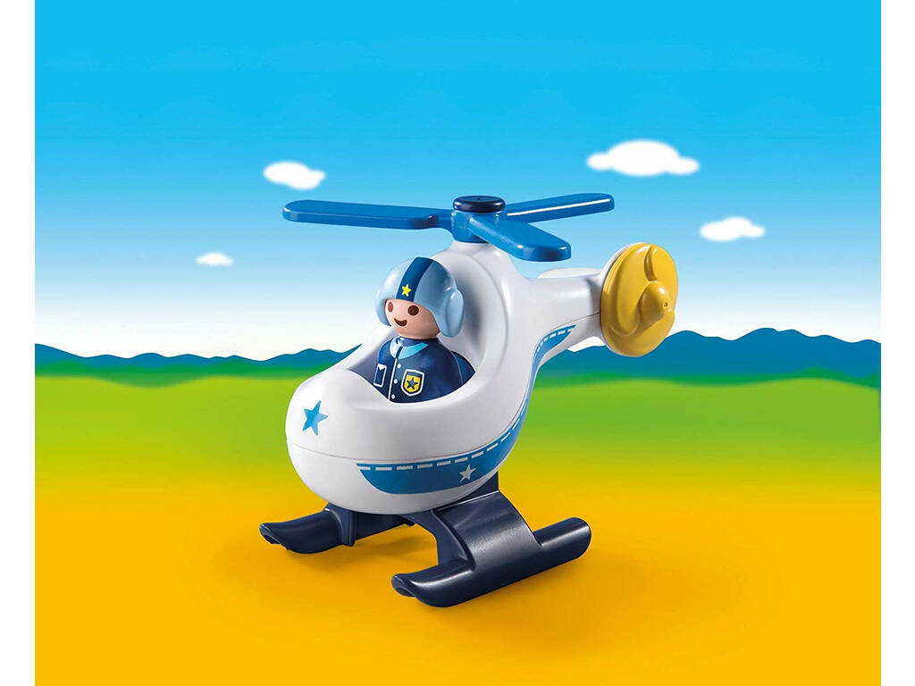 Playmobil 1,2,3 Hélicoptère de la Police 9383 