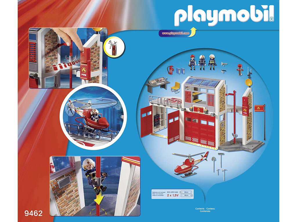 Playmobil Quartel de Bombeiros Com Som 9462