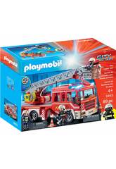 Playmobil Camion de Pompiers avec chelle, Lumire et Son 9463