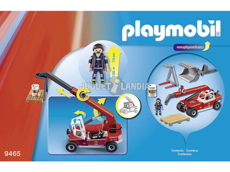 Playmobil Pompiers Véhicule Élévateur 9465