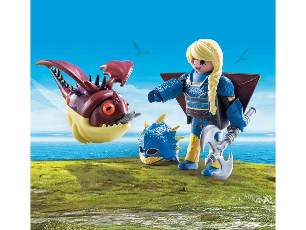 Playmobil Dragons Astrid e Gargarozzone 70041