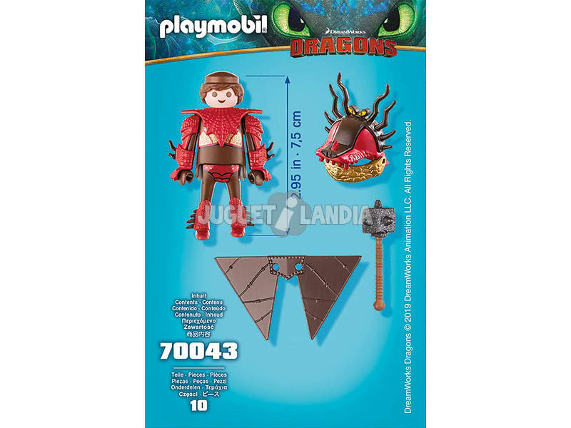 Playmobil Drachenzähmen Leicht Gemacht Rotzbakke mit Fluganzug 70043