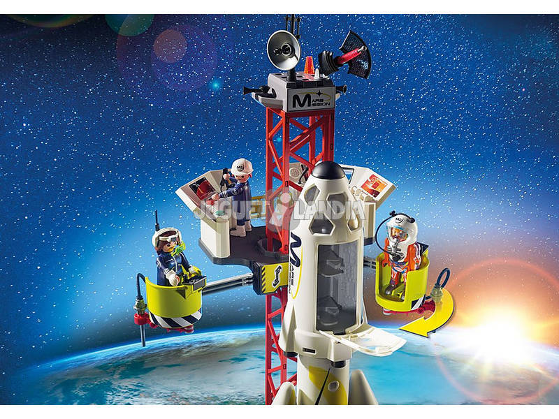 Playmobil Rocket Racer ( astronave ) com Plataforma de Lançamento