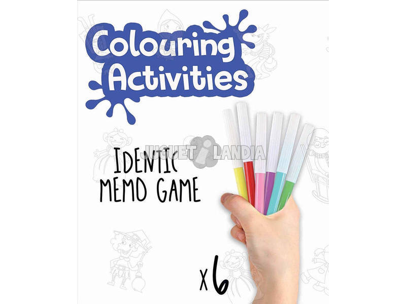 Colouring Activities Identic Memo Game Märchen Educa 18211