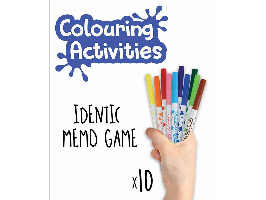 valigetta Colouring Activities Identic Memo Game Alimenti Educa 18224